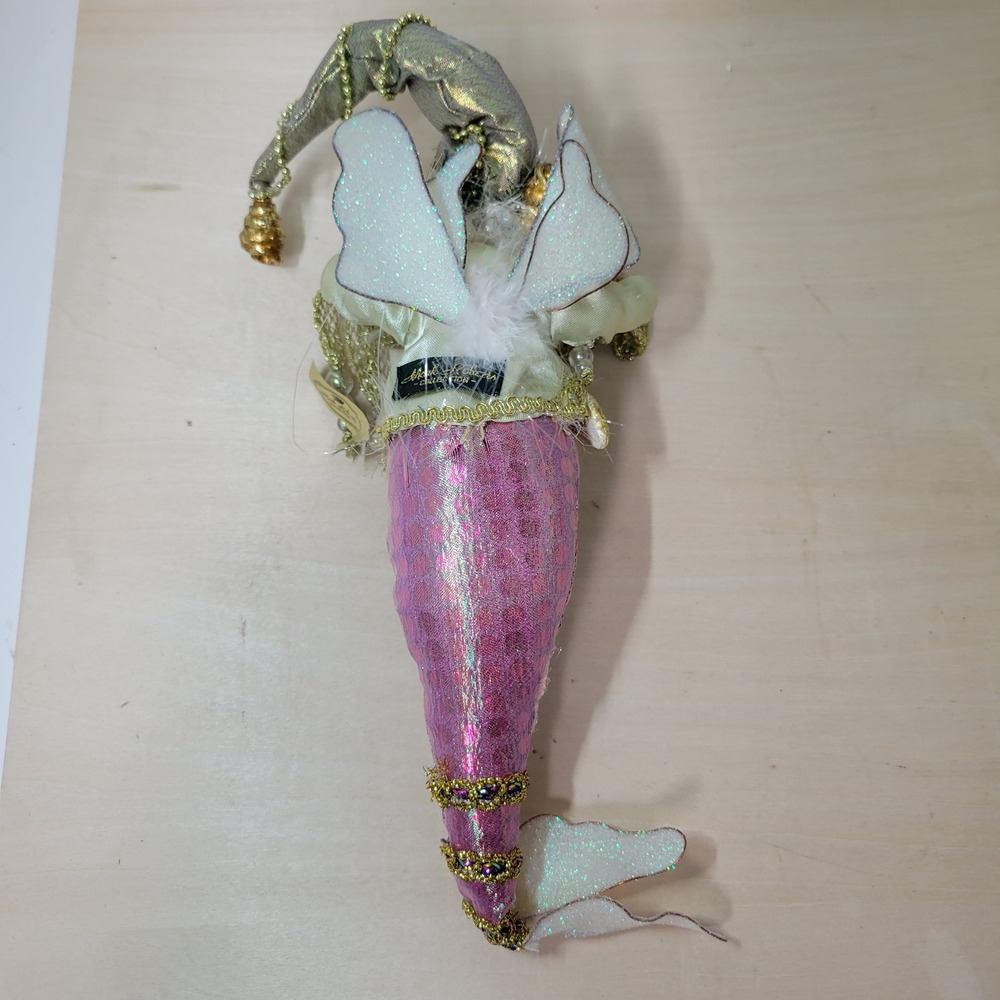 Mark Roberts Under the Sea Fairy Sm Pink Mermaid Jester Ornament